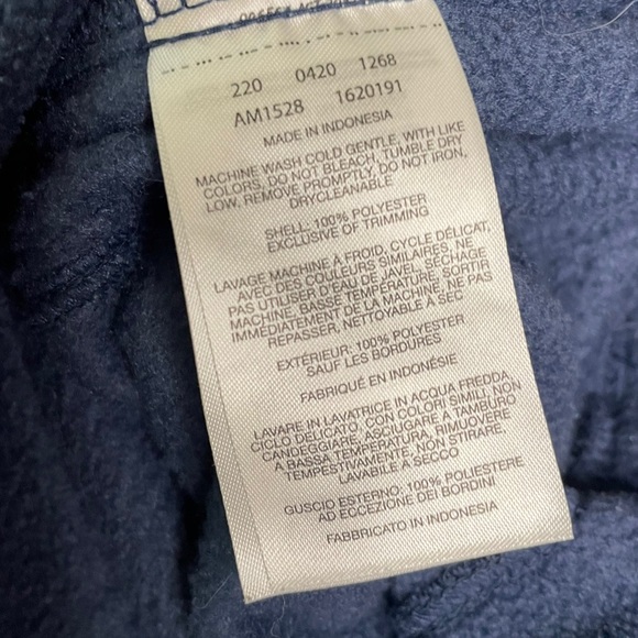 Columbia - Mens 1/2 Zip Fleece Pullover - Navy Blue -  Size S - Picture 7 of 7